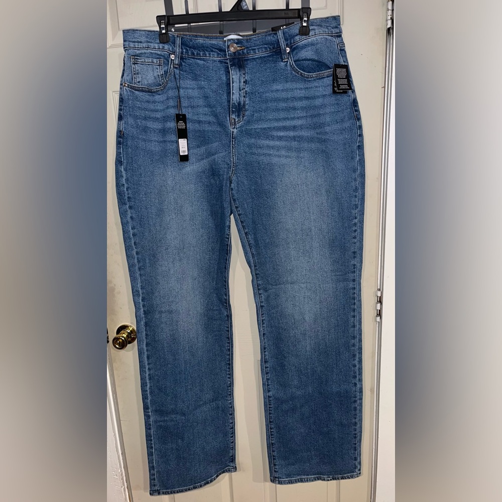 Fashion Nova Blue Straight Leg Jeans